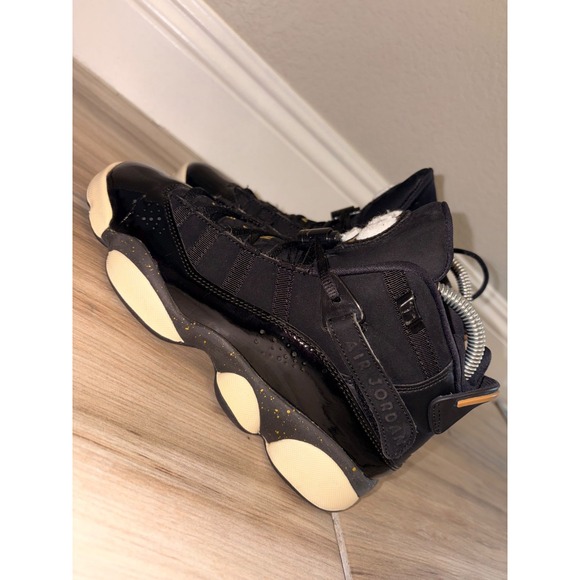 Nike Other - Nike Air Jordan 6 Rings 6.5 Youth/Women's 8 Black Metalic Gold Basketball Shoes